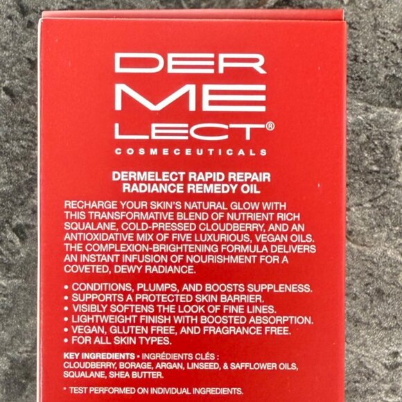 Dermelect Rapid Repair Radiance Remedy Oil Holiday Glow Vegan Skincare - Picture 7 of 10